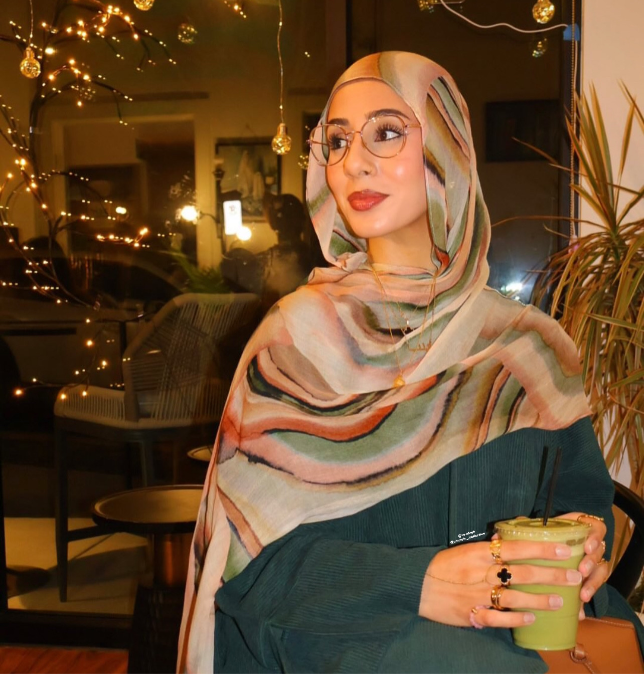 Winter Abaya in Emerald