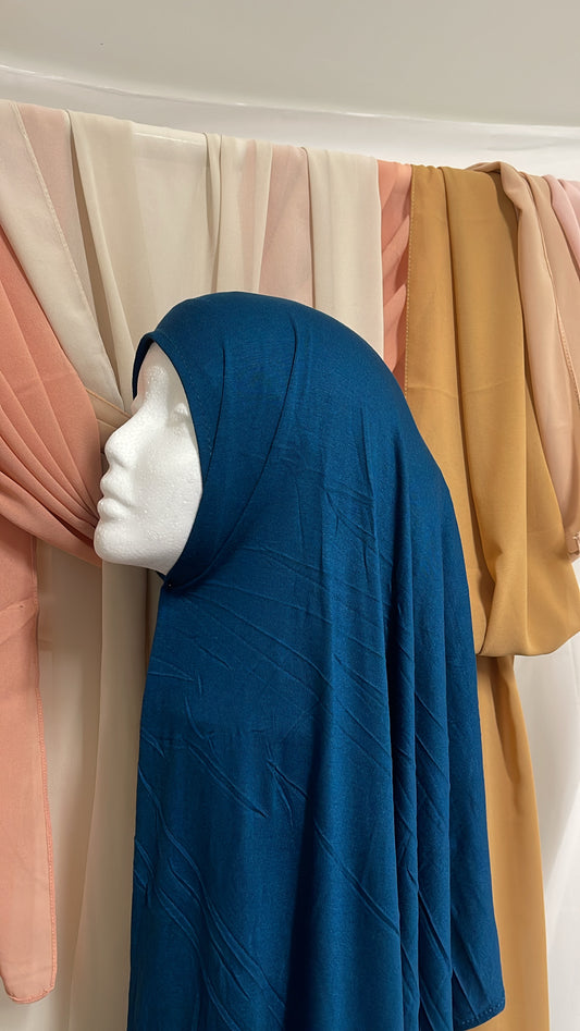 Oxford Blue Jersey Hijab